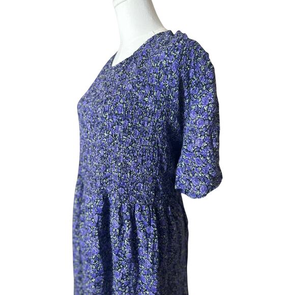 Plus size Fairy Grunge smocked Midi Dress | GothLolita Dress | size 20 | 227 - Picture 4 of 8